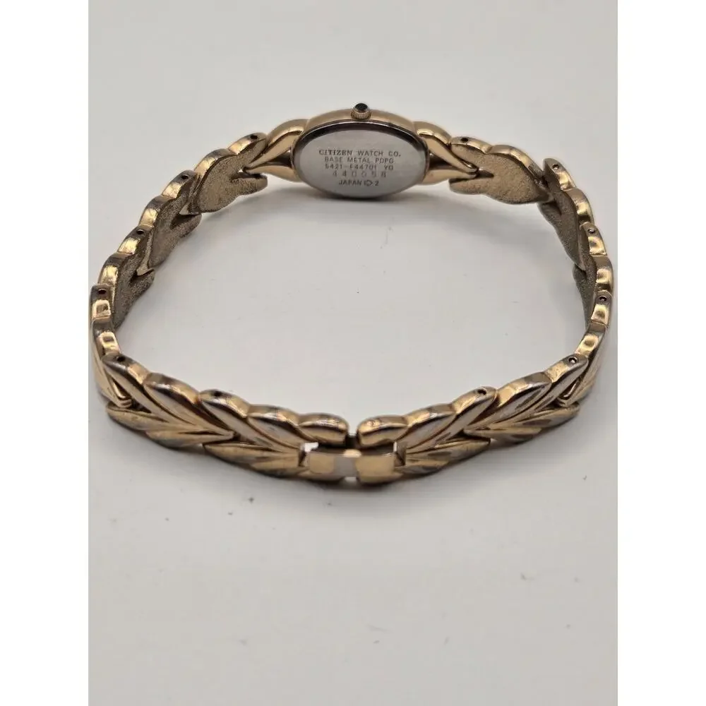 Citizen Women's Quartz Watch Gold Tone Bracelet Vintage